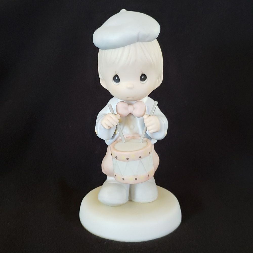 Vintage 1995 Precious Moments “Marching to the Beat” Porcelain Figurine #521981